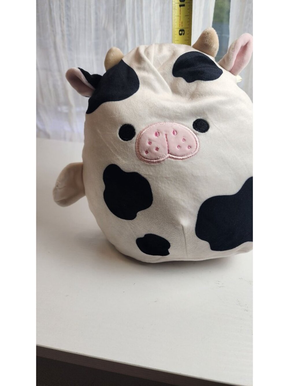 Squishmallow 8" Alita The Sea Cow  Black & White Plush Toy